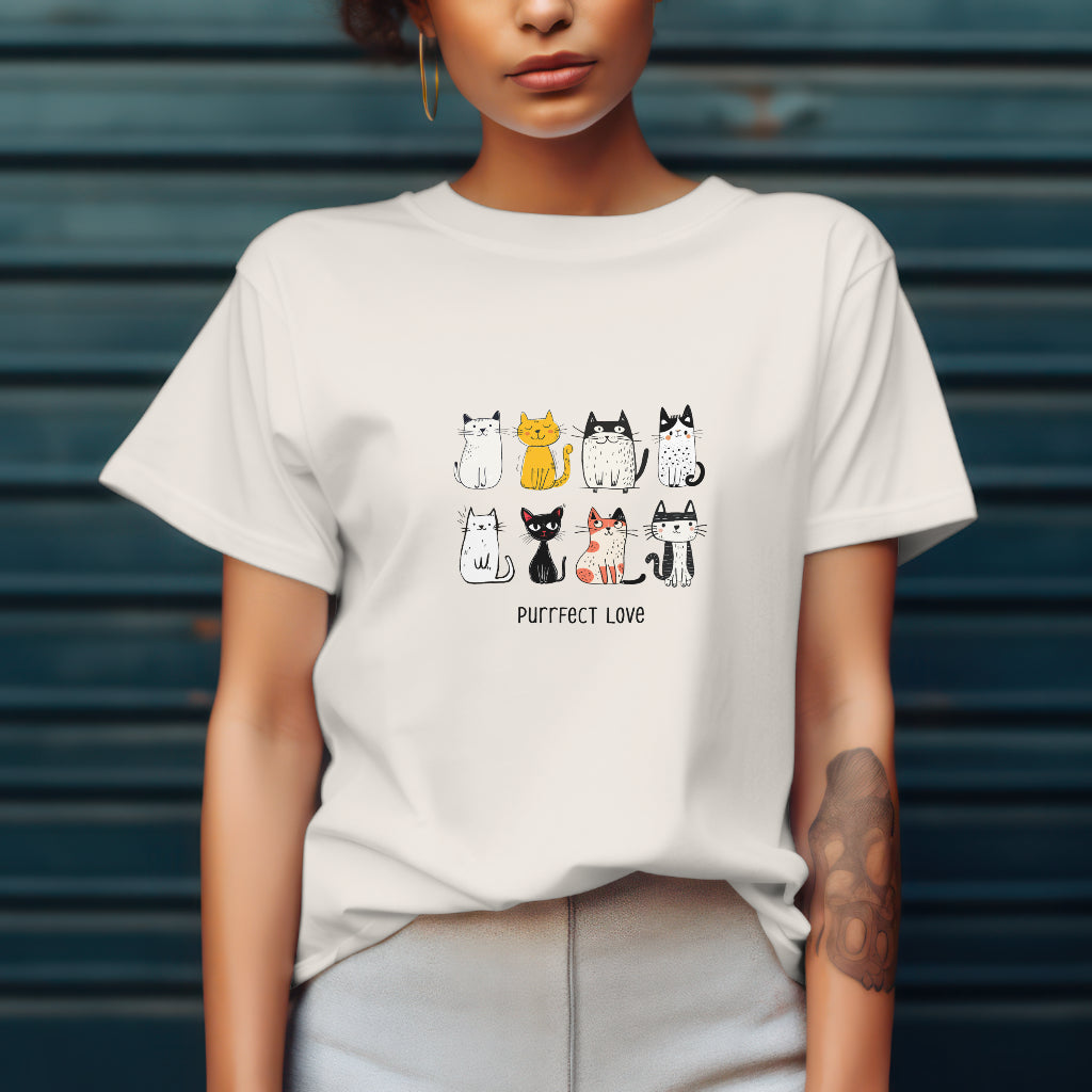 Purrfect Love - Unisex Oversized T-shirt