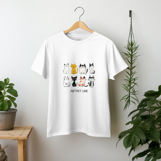 Purrfect Love - Unisex Oversized T-shirt